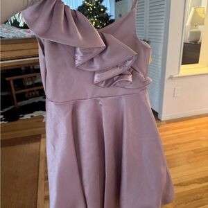 Tulle Blush Dress with Yellow Accent